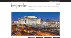 Desktop Screenshot of becksteel.com