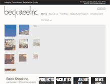 Tablet Screenshot of becksteel.com